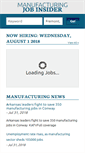 Mobile Screenshot of manufacturingjobinsider.com